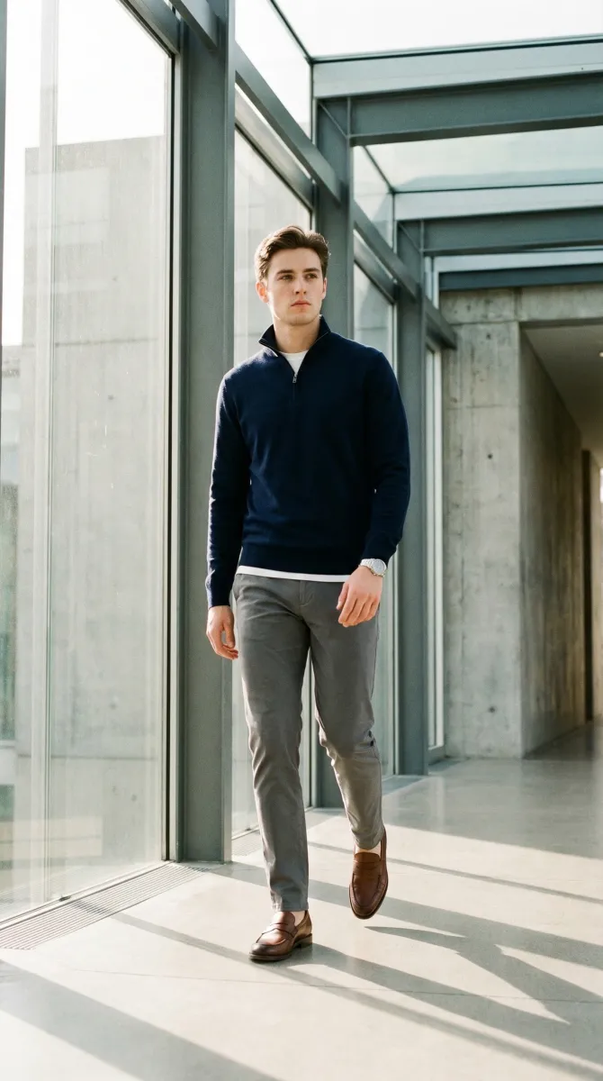 Minimalist style - virtual fitting room for men