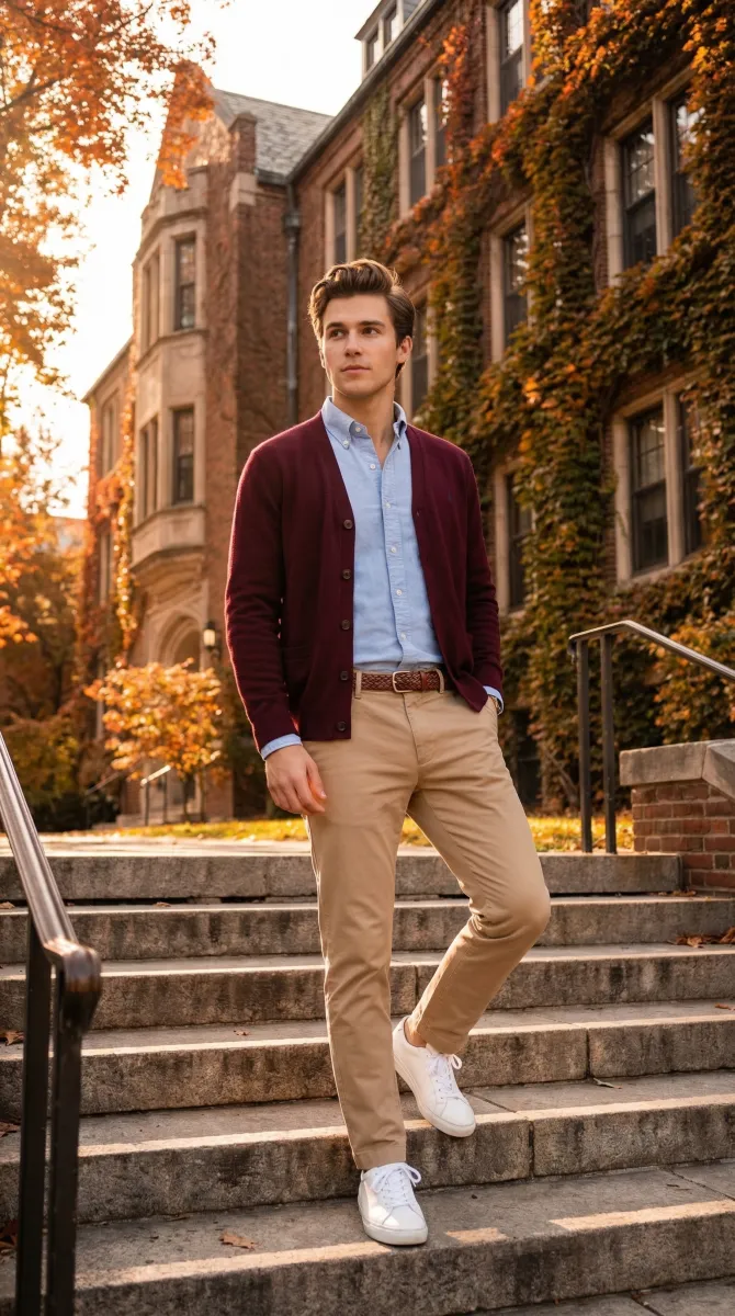 Preppy style - AI clothing try-on for men